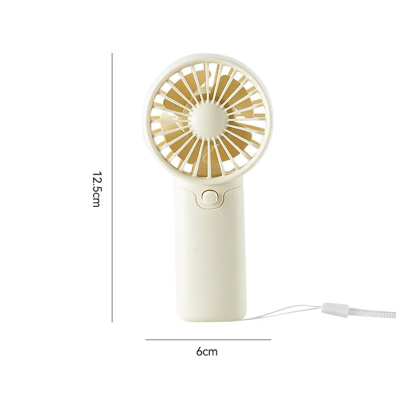 Ventilador Portátil MEET SUN, Ventilador Pequeño Creativo y Conveniente, Ventilador de Bolsillo, Ventilador de Mano Ligero con Batería AAA, Mini Ventilador de Mano, Enfriador de Aire