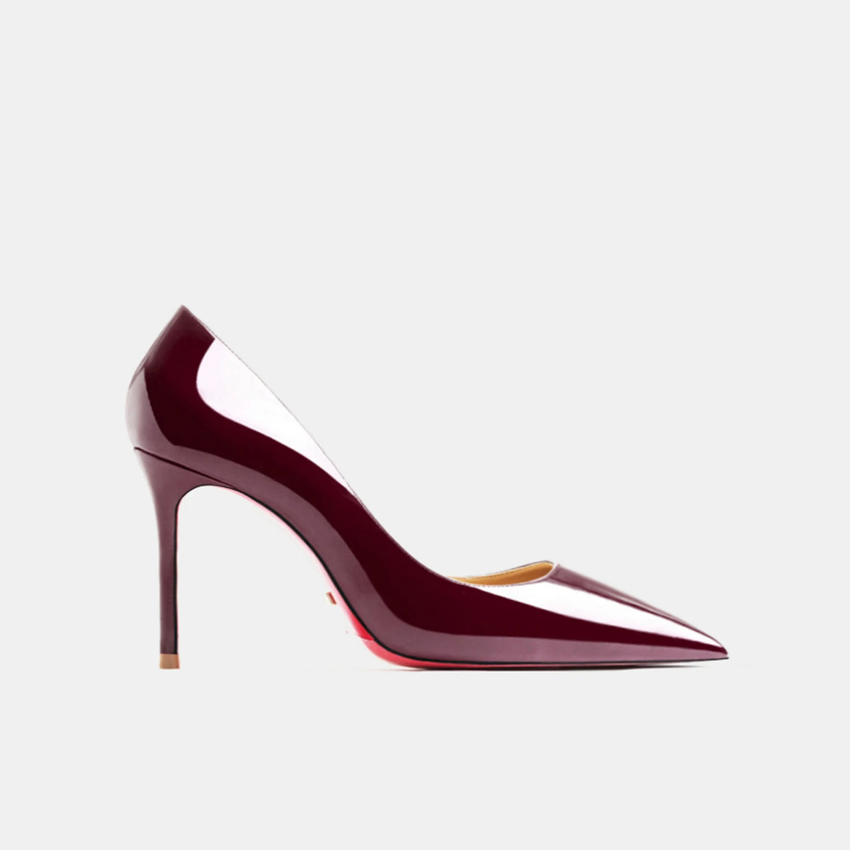 Zapatos de Tacón para Mujer 2026, Tacones de Cuero de Marca de Lujo, Zapatos de Tacón Alto con Punta en Pico y Suela Roja, Elegantes Stilettos para Damas, Zapatos de Fiesta