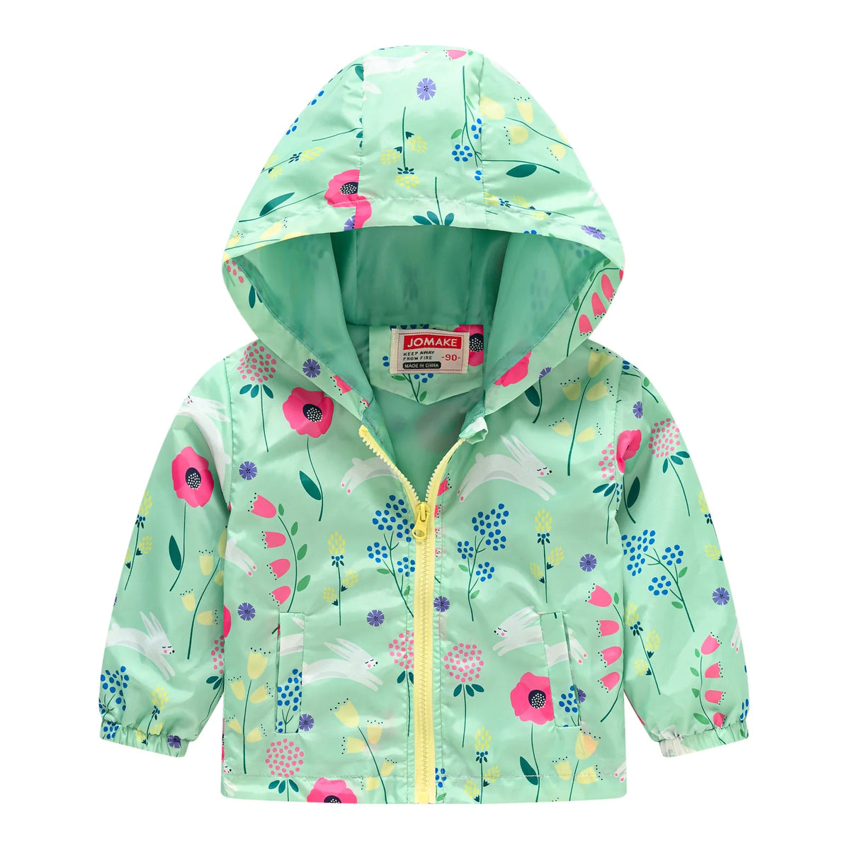 Chaqueta impermeable con capucha para niños y niñas, cortavientos con cremallera y estampado de dinosaurio de dibujos animados, a la moda, novedad