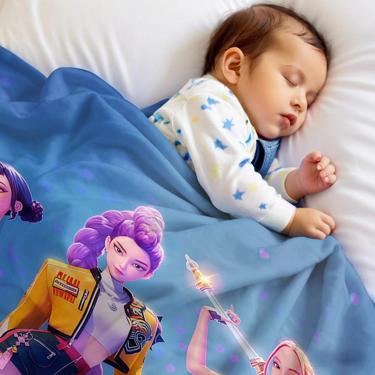 Manta de Microfibra Ligera Demon Hunter, Suave y Cálida para Navidad, Ideal para Cama, Sofá, Oficina, Viajes, Todas las Temporadas