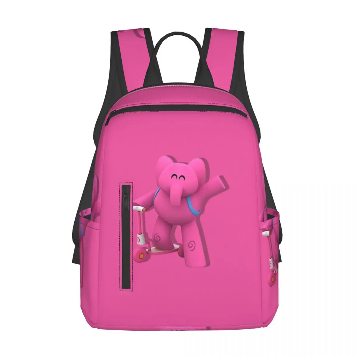 Mochila azul de dibujos animados de Pocoyo para niños, mochila de gran capacidad para niños, mochila escolar, bolsos de hombro para hombres y mujeres