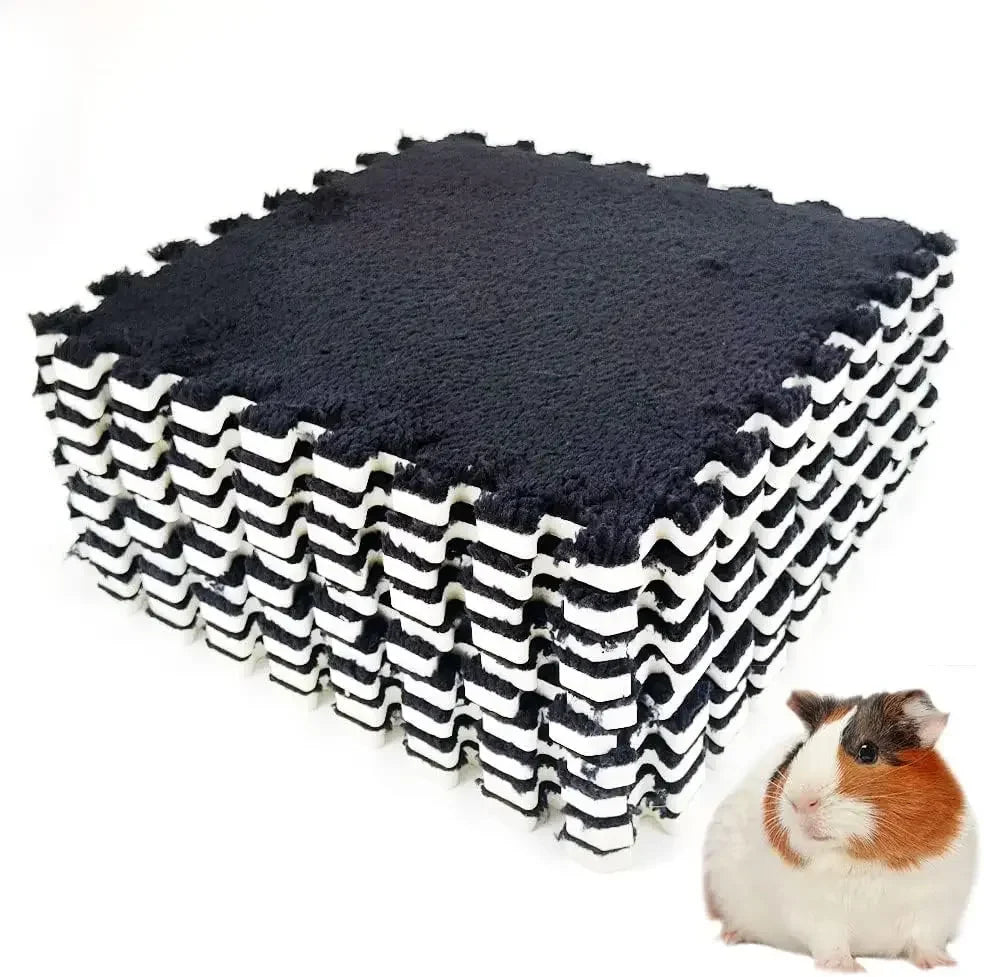 Forro para jaula de conejillo de indias, estera de cama antideslizante impermeable, almohadilla altamente absorbente para orinar, artículos para mascotas pequeñas, 4/10 piezas