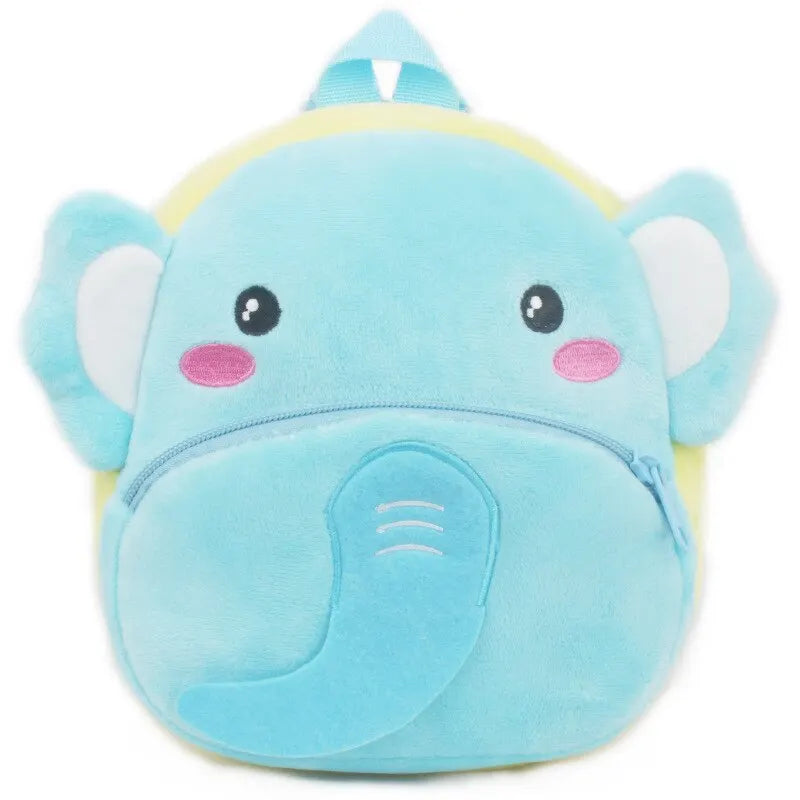 Mochila de felpa con diseño de animal en 3D, mochila de moda para la escuela