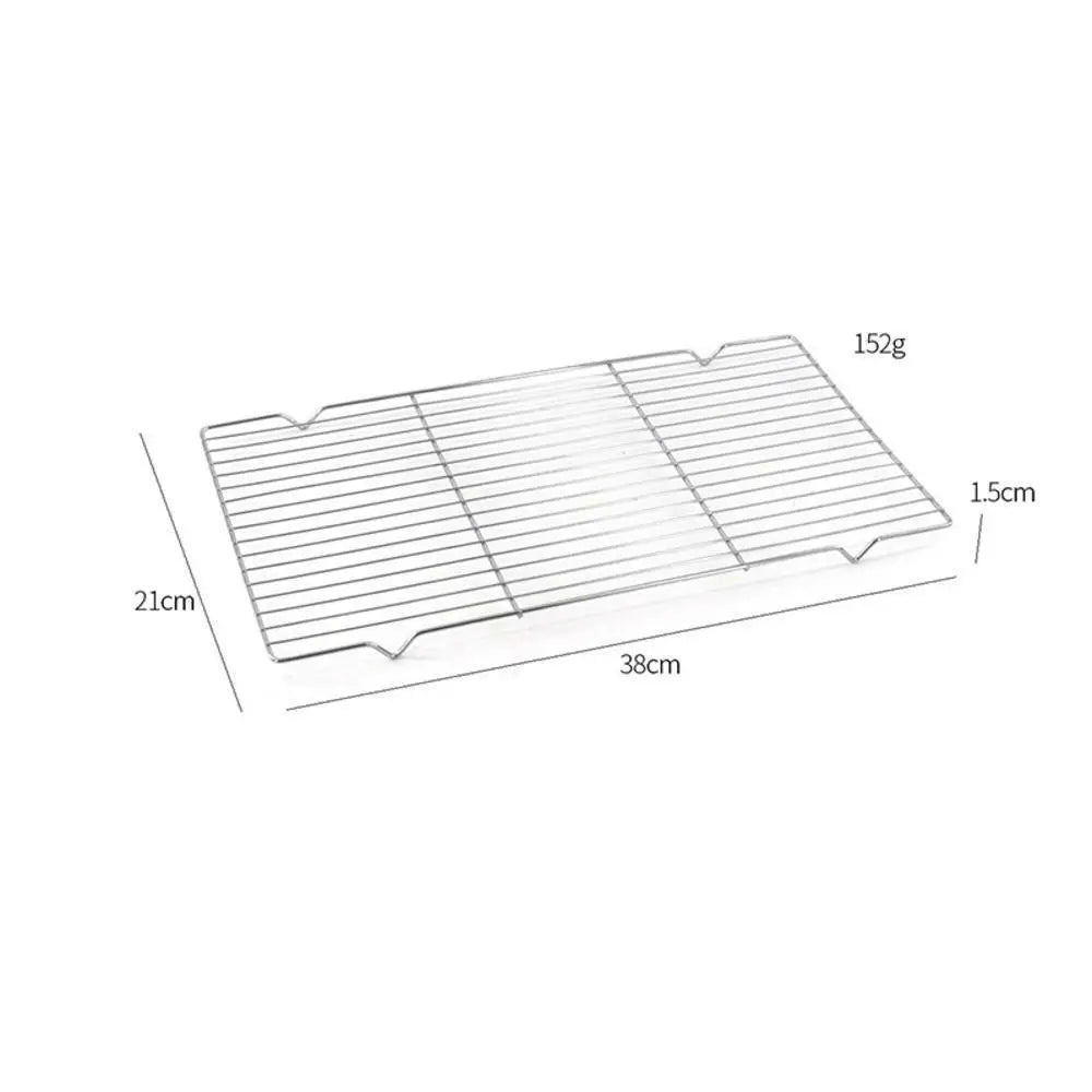 Rejilla de enfriamiento de acero inoxidable, soporte antiadherente para pastelería, bandeja para horno, macarrones, pan, galleta, utensilios de cocina para hornear pasteles