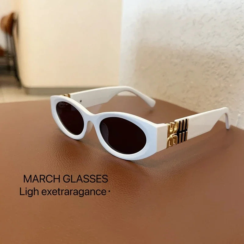 2024 nuevas Gafas De Sol ovaladas De moda para hombres y mujeres, Gafas De Sol modernas para mujeres, Gafas De Sol Retro Premium, Gafas De Sol UV400