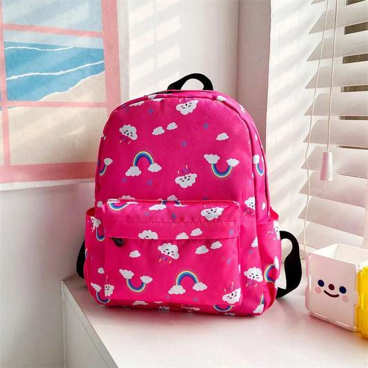 Mochila para niños pequeños, mochila preescolar ligera con bonitos dibujos, mochila de viaje para niño y niña