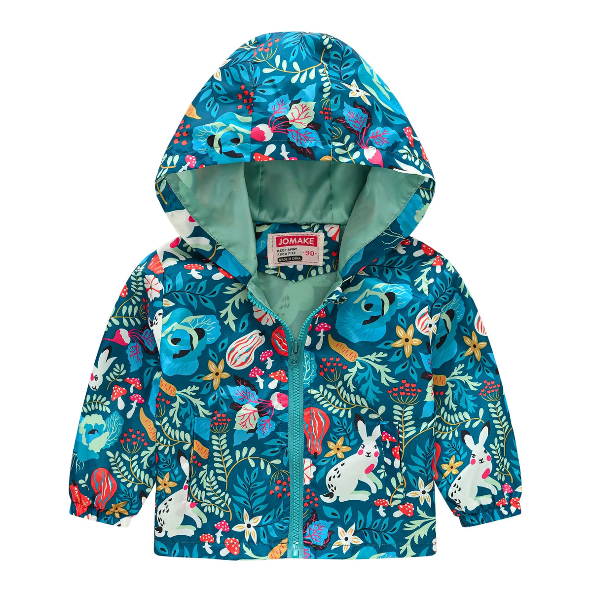 Chaqueta impermeable con capucha para niños y niñas, cortavientos con cremallera y estampado de dinosaurio de dibujos animados, a la moda, novedad
