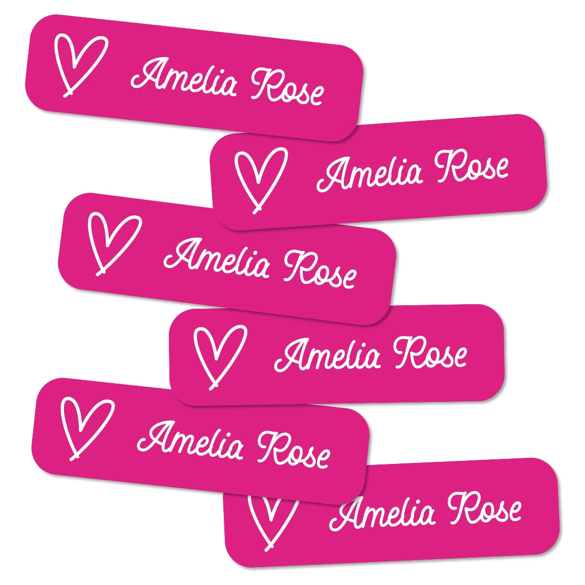 132 pegatinas de nombre personalizadas para niños, etiquetas de nombres impermeables personalizadas para botellas, loncheras, útiles escolares