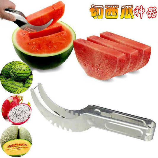 Cuchillo de cocina de acero inoxidable 304, utensilio para cortar sandía, herramientas para frutas y verduras, Clip para sandía