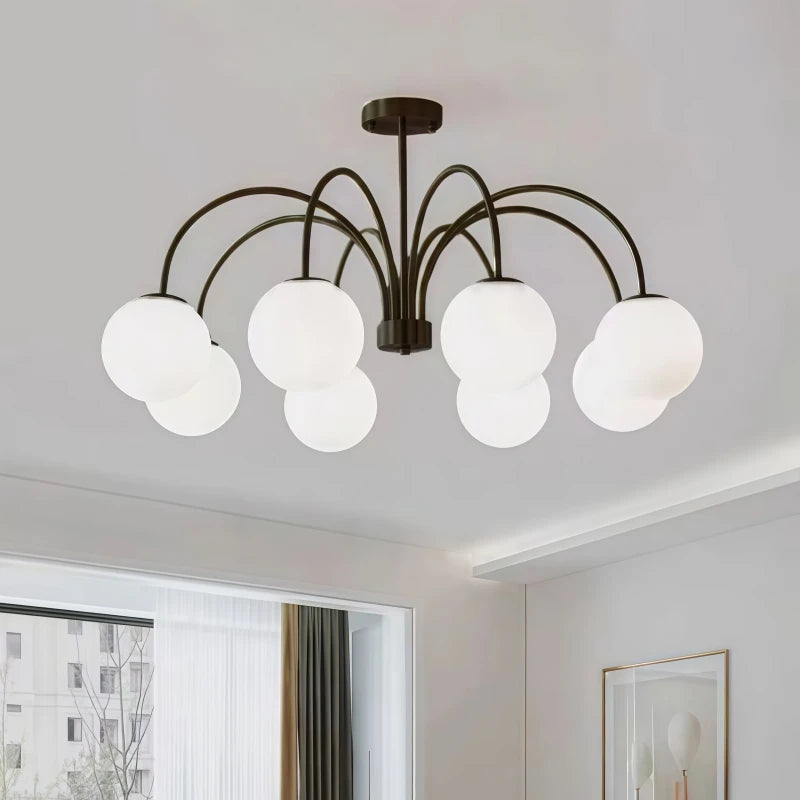 Lámpara de araña LED moderna E27 para sala de estar, dormitorio, mesa de comedor, cocina, estudio, lámparas colgantes de techo, brillo, decoración del hogar