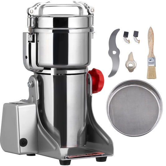 SucceBuy-molinillo de granos eléctrico, molinillos de especias oscilantes comerciales para hierbas secas, granos, especias, cereales, café y maíz, 150-2500g