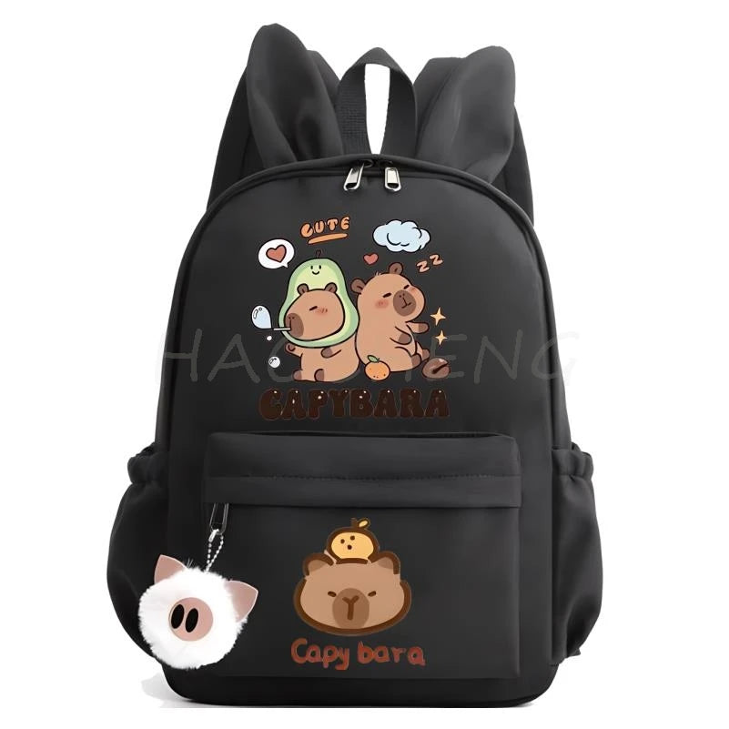 Mochila Capybara, Mochila bonita para niña, niño, estudiante, adolescente, Mochila para niños, mochilas escolares informales para mujeres, juguete de regalo de cumpleaños para niños