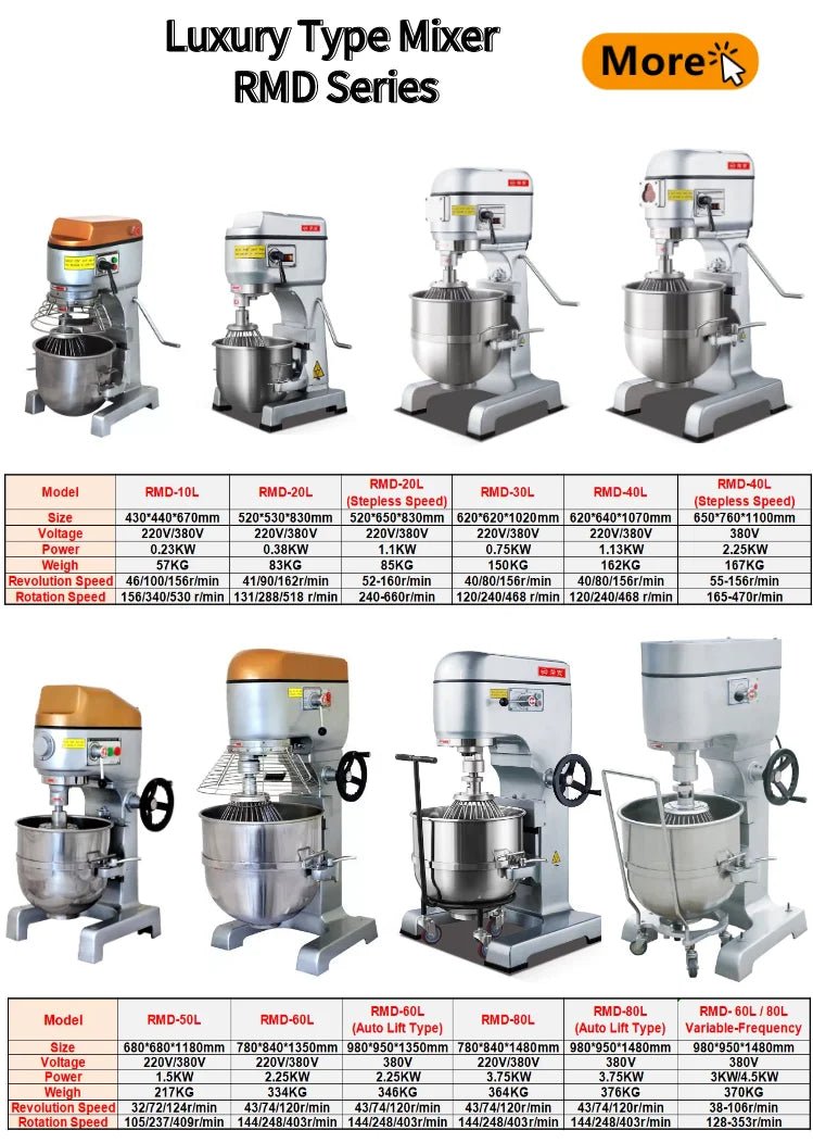 Batidora Industrial comercial, 10l, 20l, 30l, 60l, 80l, soporte de cocina, masa planetaria para alimentos, pan, masa, pastel, máquina mezcladora para panadería