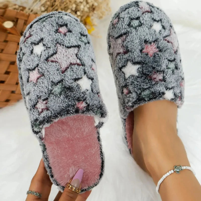 Zapatillas de casa para hombre y mujer, zapatos cálidos de felpa peluda para interior, dormitorio, ligeras, EVA, algodón, chanclas suaves y sólidas, Otoño e Invierno