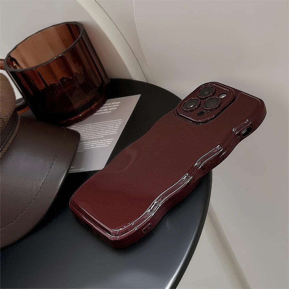 Nueva funda de teléfono ondulada para hombres y mujeres para iPhone 12 13 14 15 16 Pro Max a prueba de golpes disipar el calor fundas blandas de silicona carcasa protectora
