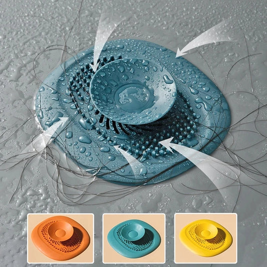 Tapón de silicona para fregadero de cocina, filtro de ducha, tapón de cubierta de drenaje, colador de fregadero, escurridor de suelo, recogedor de pelo, accesorios de baño