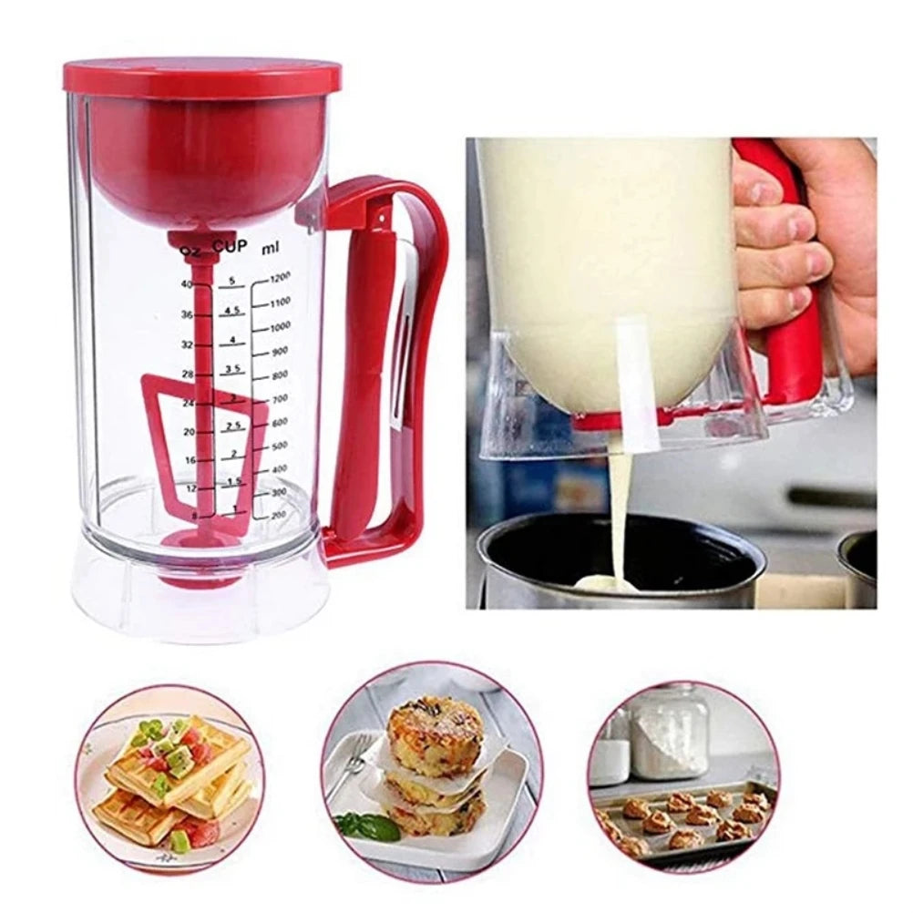 Mezclador de masa para panqueques eléctrico de mano para cocina, dispensador, máquina licuadora, herramienta para hornear, aparato de cocina