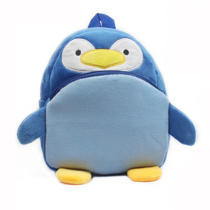 Mochilas de animales en 3D para niños y niñas, mochilas escolares con dibujos de pingüinos, juguetes de guardería, regalos, mochilas escolares