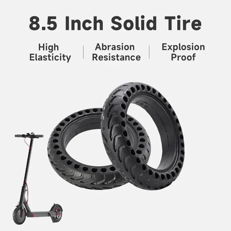 Neumático sólido de 8,5 pulgadas, neumático de panal amortiguable de 8 1/2x2 para patinete eléctrico Xiaomi M365 Pro Pro2 1S Mi3, neumático de goma 8,5*2