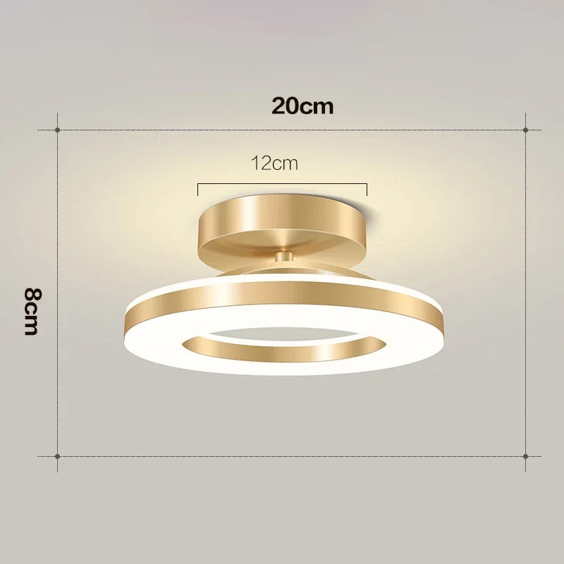 Lámpara de techo LED moderna, iluminación interior, decoración del hogar para dormitorio, mesa de comedor, sala de estar, balcón, pasillo, luz de techo