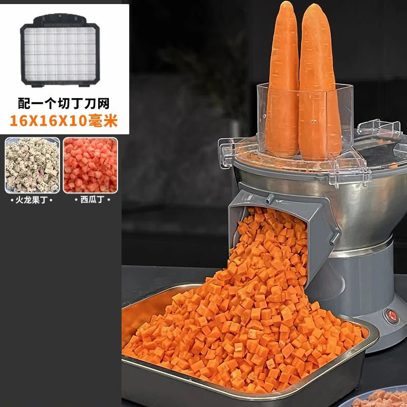 Electric potatoes French fries chips cutter Slicer carrot dicing machine shredding grater machine Ham Granulator food processor
