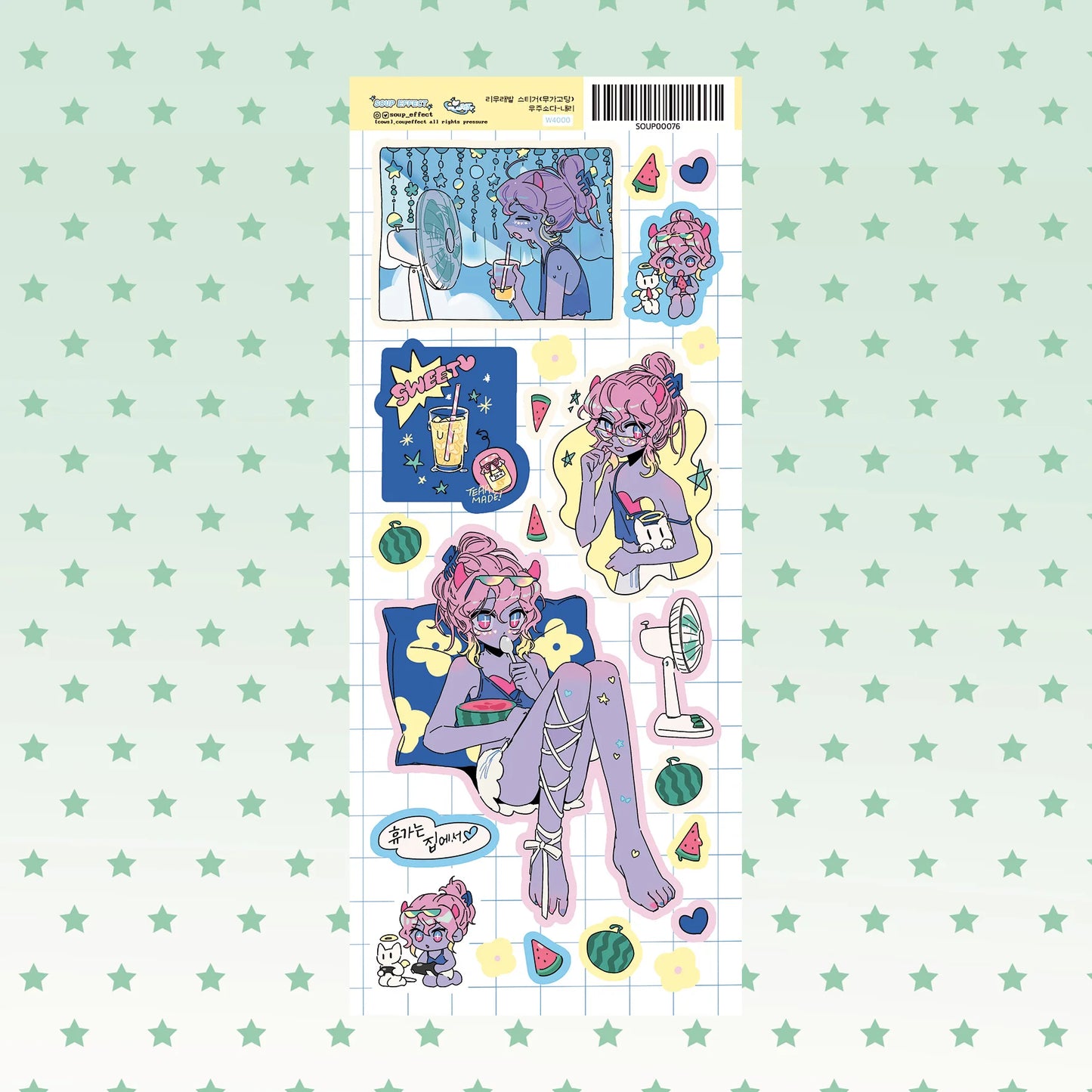 Pegatinas de dibujos animados coreanos, pegatinas de personajes de chica dulce y bonita, manual, diario, cuaderno, planificador, álbum de recortes, pegatina decorativa DIY