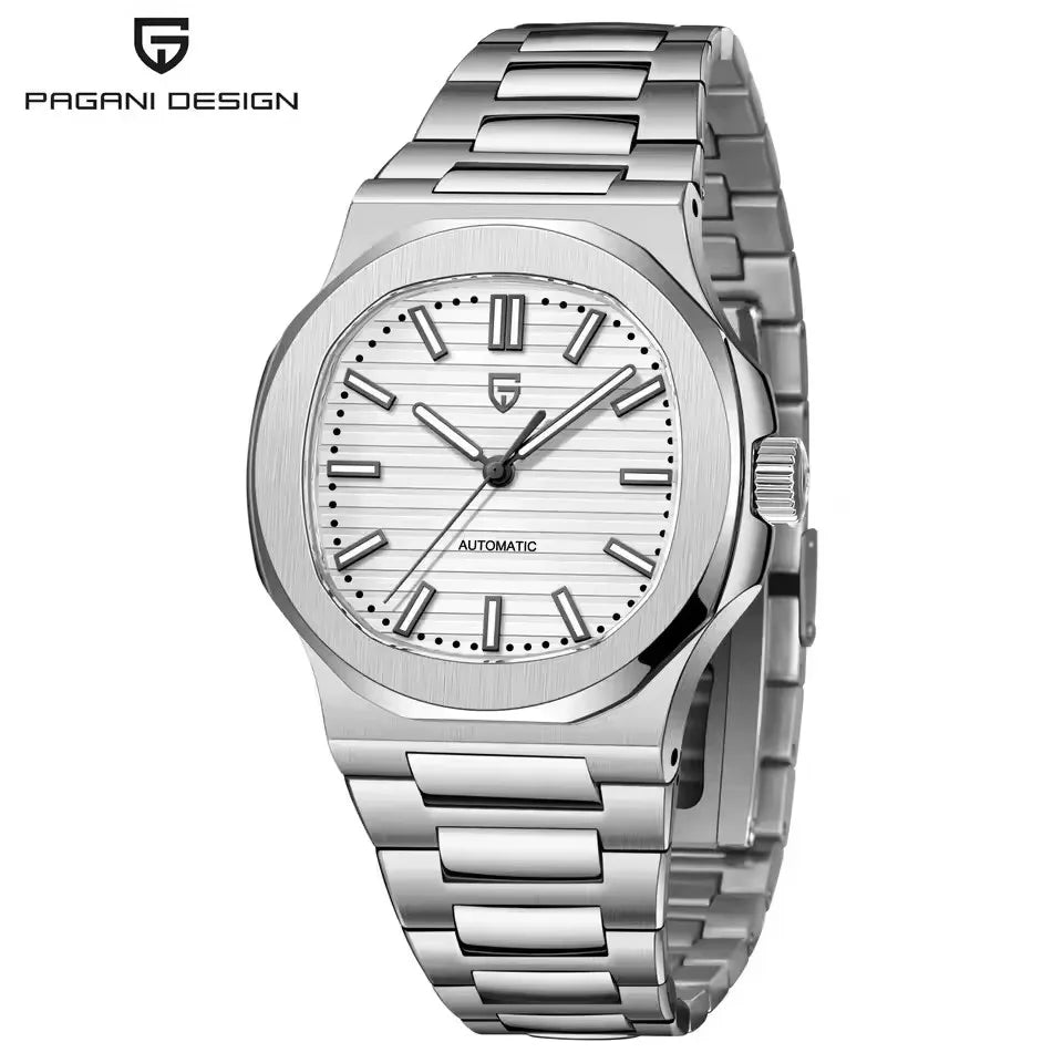 PAGANI DESIGN nuevo reloj mecánico deportivo elegante reloj luminoso de acero inoxidable para hombre zafiro Gaviota ST16 Movt relojes para hombre