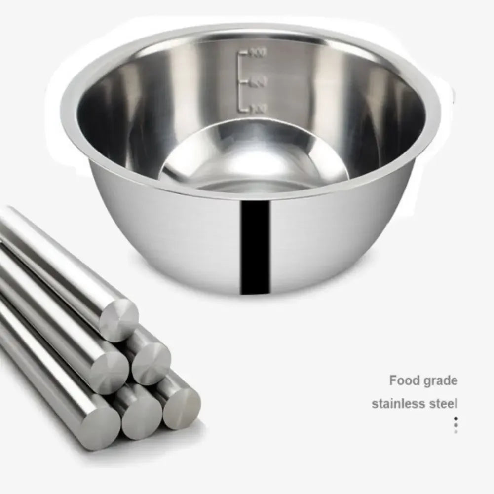 Cuencos de mezcla de acero inoxidable, cuencos de almacenamiento de anidación de cocina portátiles para el hogar, accesorios de Camping al aire libre