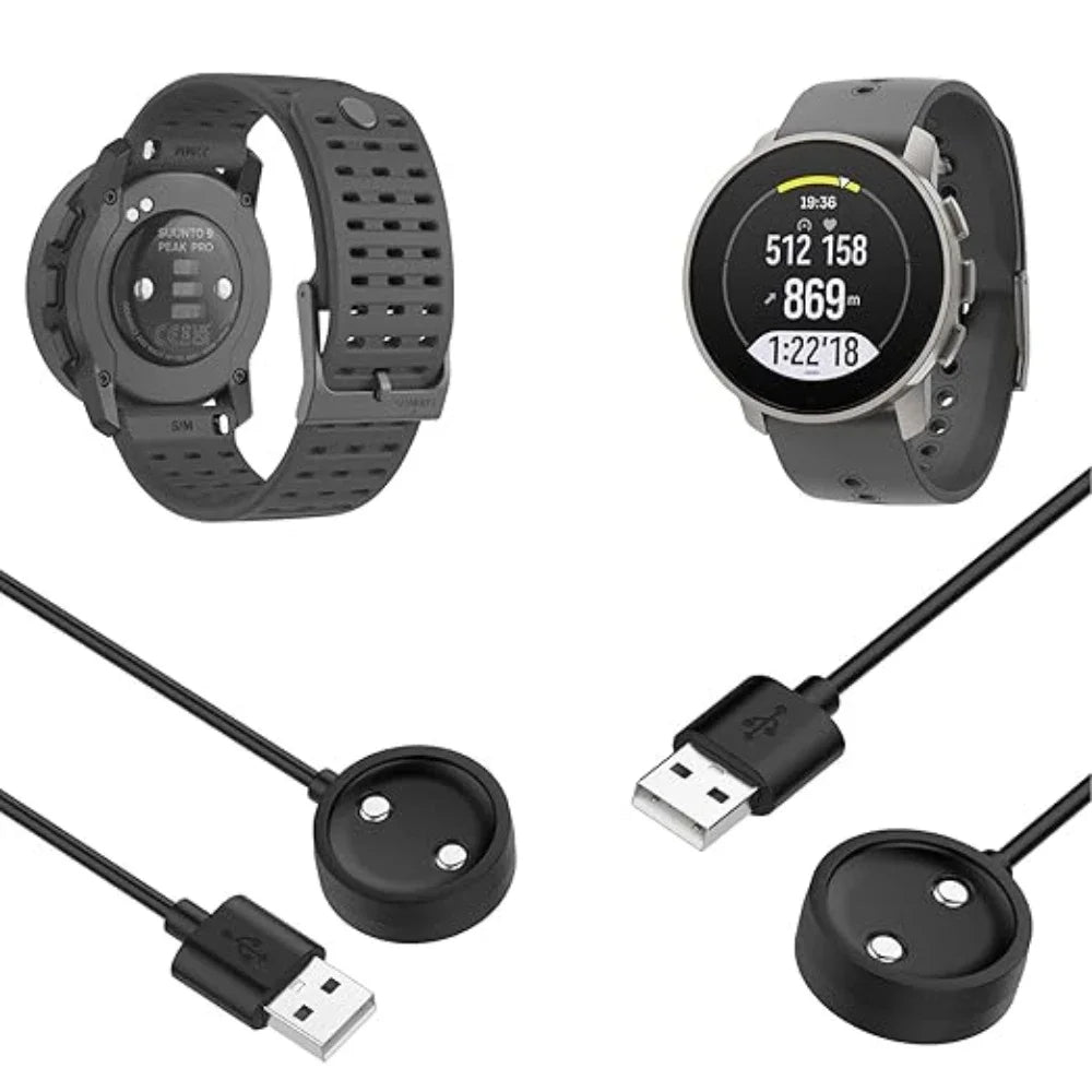 Para SUUNTO 9 Peak Pro/vertical/Race/Race S/Ocean cargador USB reloj inteligente Cable de carga cargador de repuesto