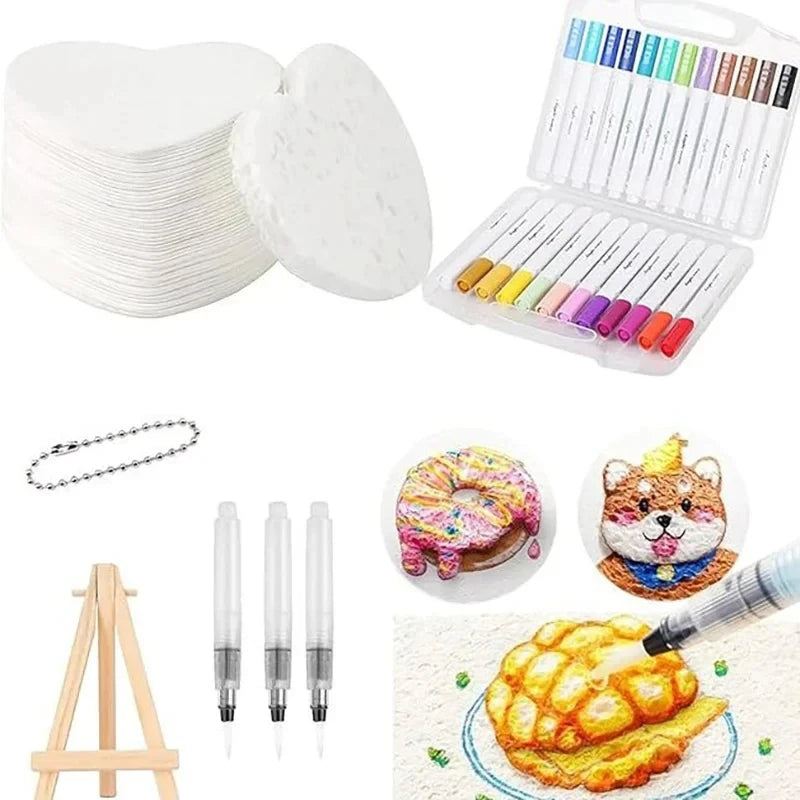 Lienzo Mágico para Dibujo 3D, Esponja para Niños, Papel para Pintar 3D, Papel para Dibujo Artístico 3D para Niños, Kit de Pintura con Textura Mágica para Niños