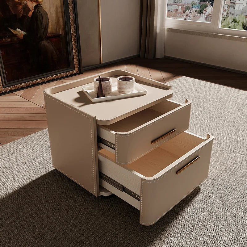 Mesita De Noche De almacenamiento De lujo, cajón Simple estético, mesita De Noche italiana, Mesitas De Noche nórdicas De moda, muebles De dormitorio