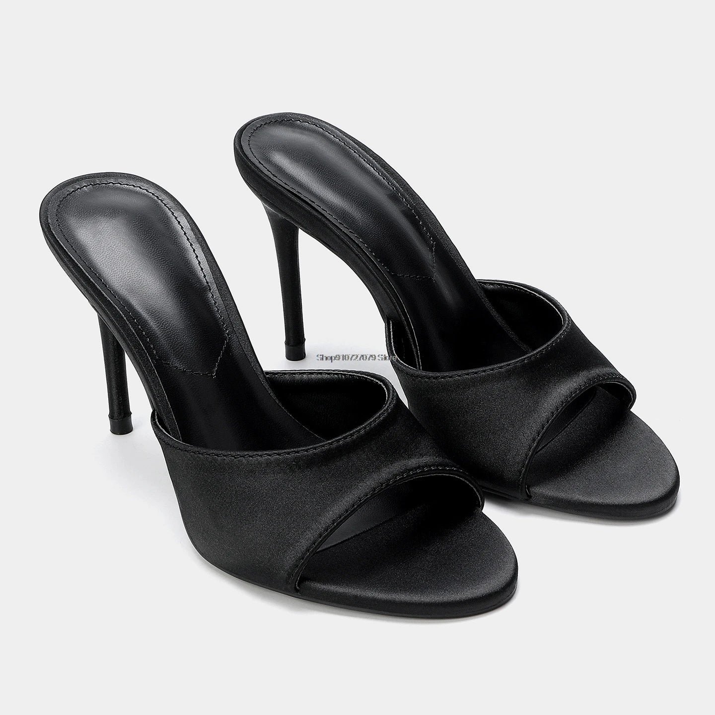 Sandalias de Tacón Alto para Mujer, Primavera-Verano 2026, Nuevas Sandalias Elegantes de Cuero Pintado, Sandalias de Tacón Alto para Uso en Exteriores