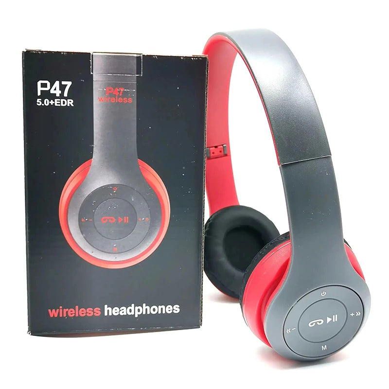 Nuevos auriculares P47 TWS auriculares estéreo Bluetooth 5,0 subwoofer plegable auriculares inalámbricos para juegos deportivos para HuaWei XiaoMi iPhone
