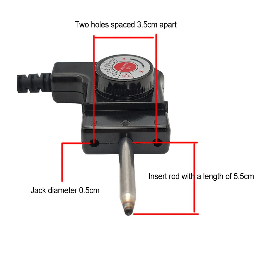Cable de Control del termostato de la bandeja para hornear eléctrica de temperatura ajustable, cómodo y práctico, seguro como se muestra