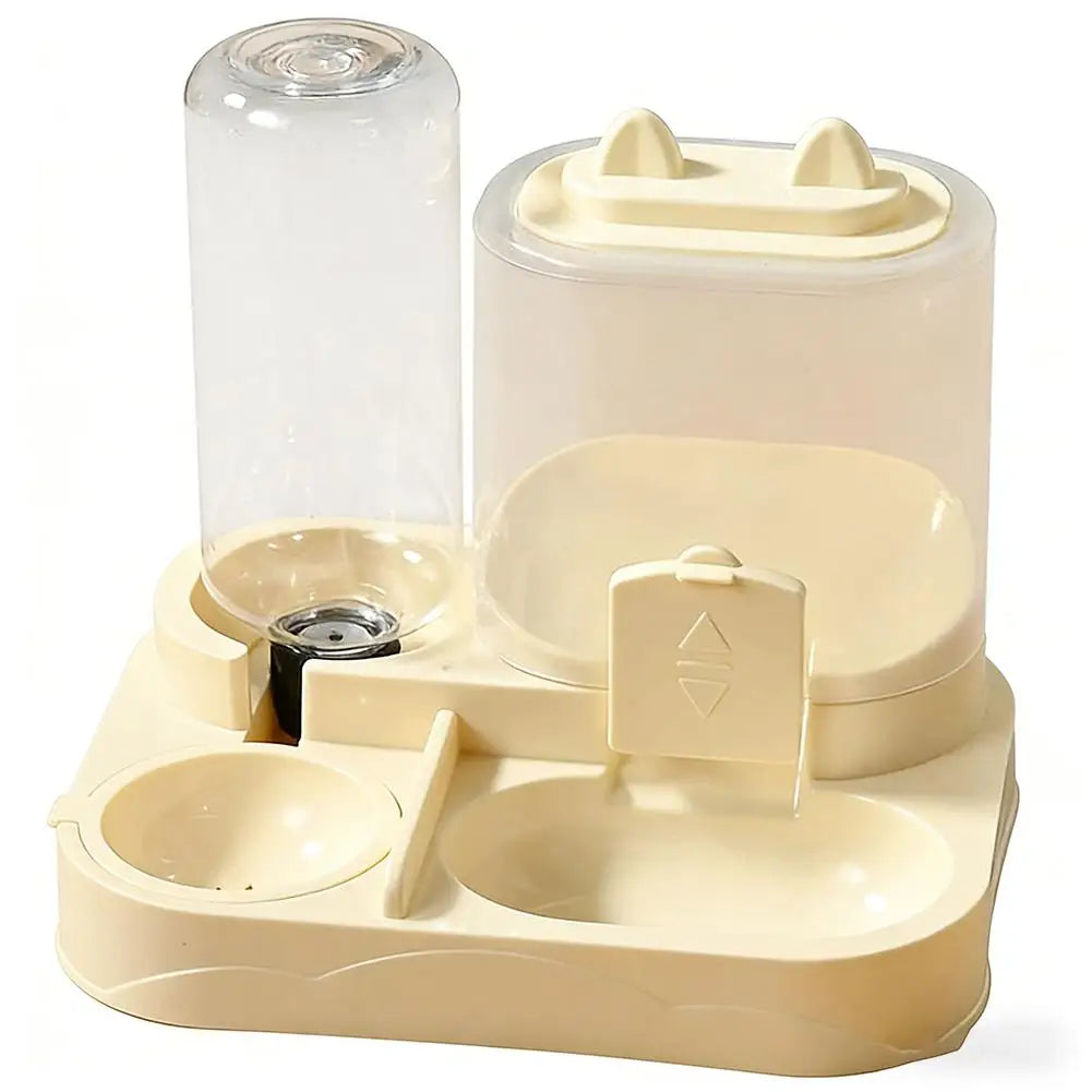 Comedero y bebedero automático para gatos, dispensador de agua todo en uno para alimentos para mascotas, dispensador de almacenamiento de alimentos de gran capacidad, suministros para mascotas