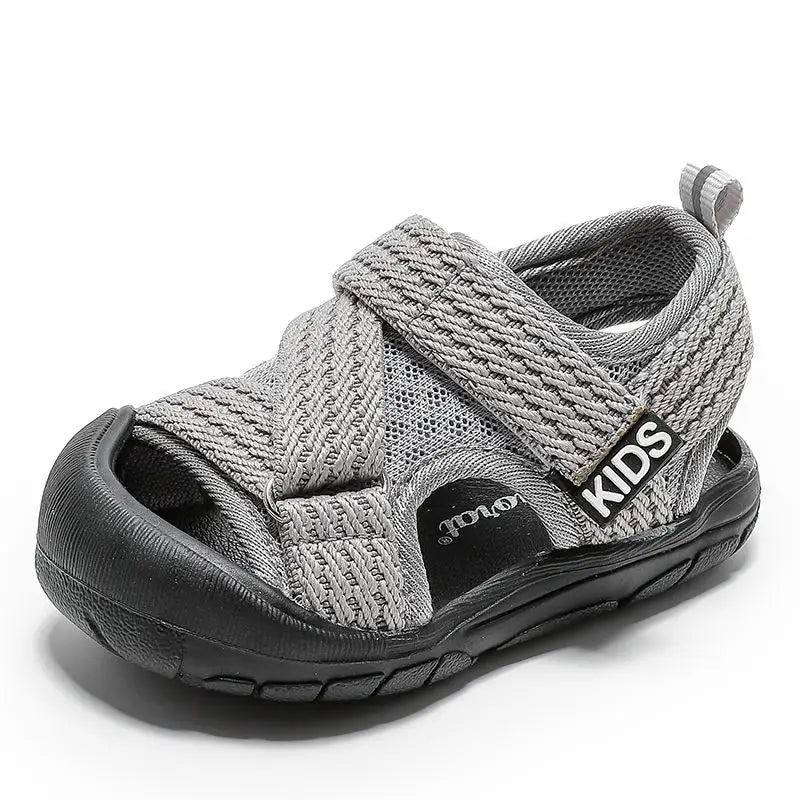 Sandalias para niño 2025, novedad de verano, zapatos para caminar para bebé, sandalias de suela blanda para niña, zapatos de malla, sandalias para niños, zapatos versátiles para niños