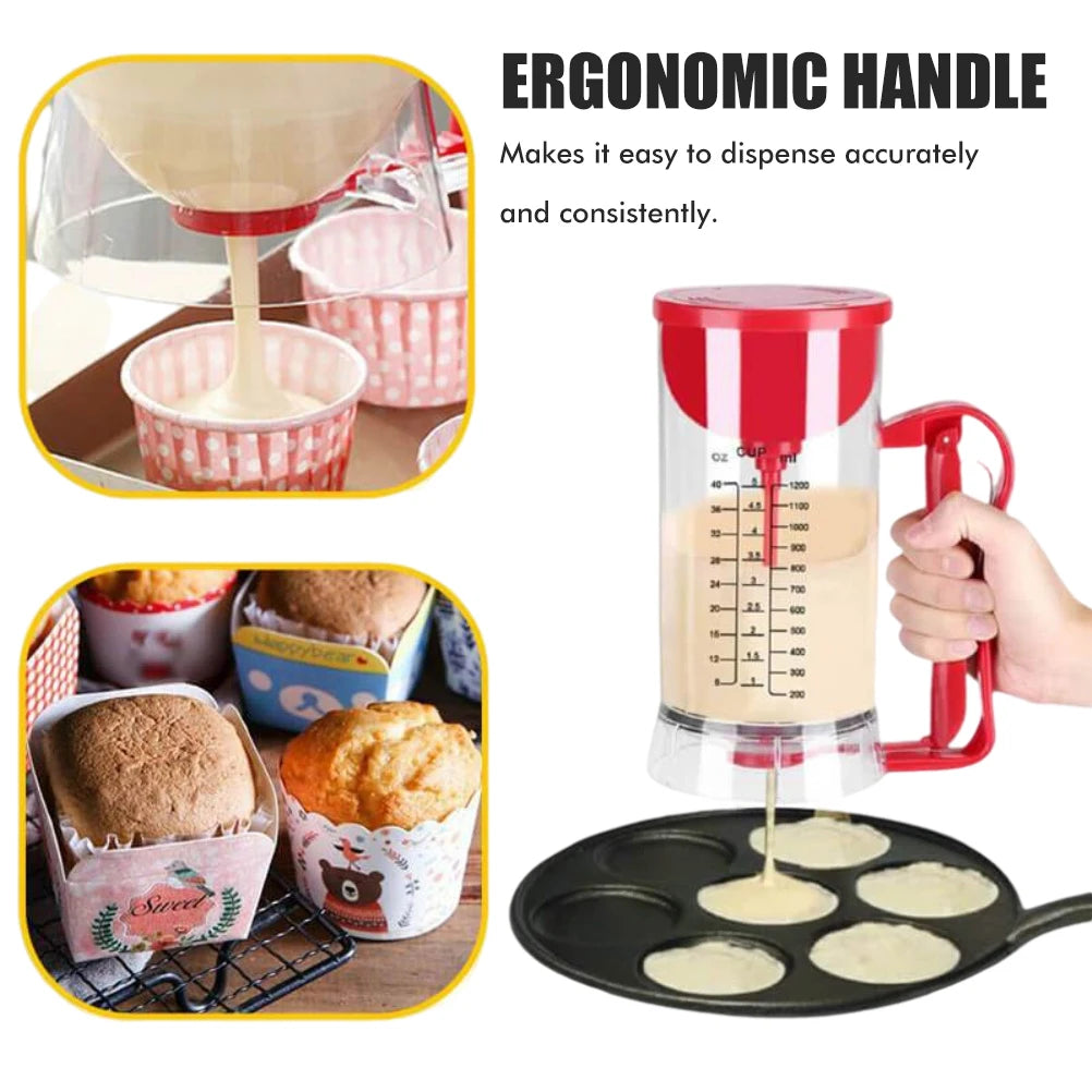 Mezclador de masa para panqueques eléctrico de mano para cocina, dispensador, máquina licuadora, herramienta para hornear, aparato de cocina