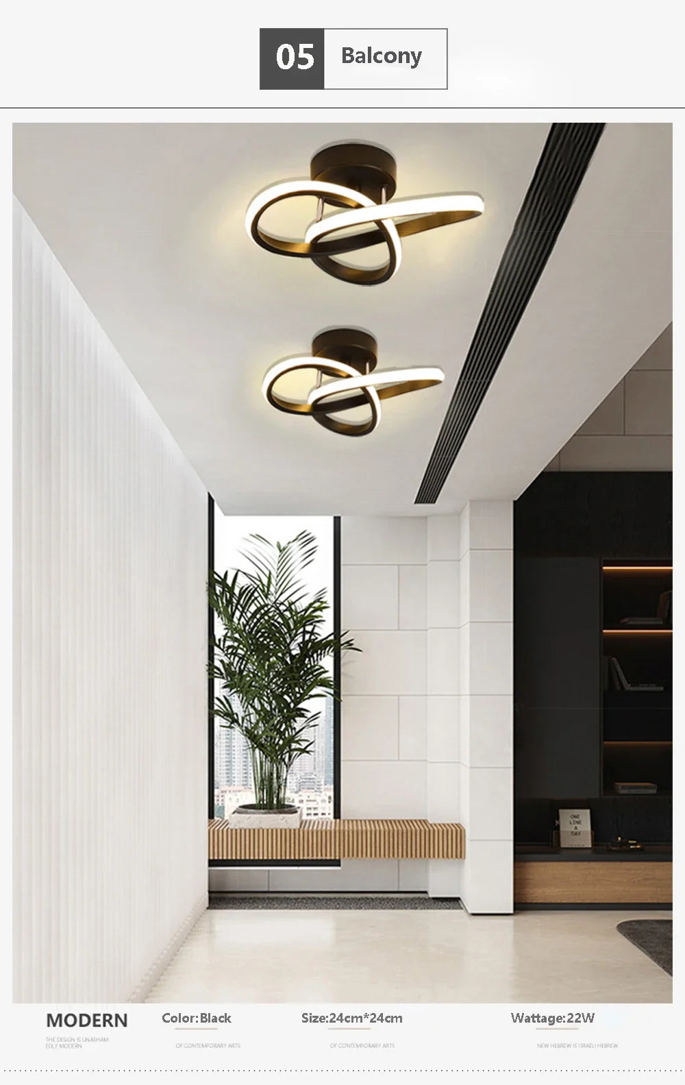 Lámpara de techo LED moderna, lámparas Led para pasillo, escalera, balcón, guardarropa, entrada, pasillo de Hotel, decoración del hogar, brillo de iluminación Led