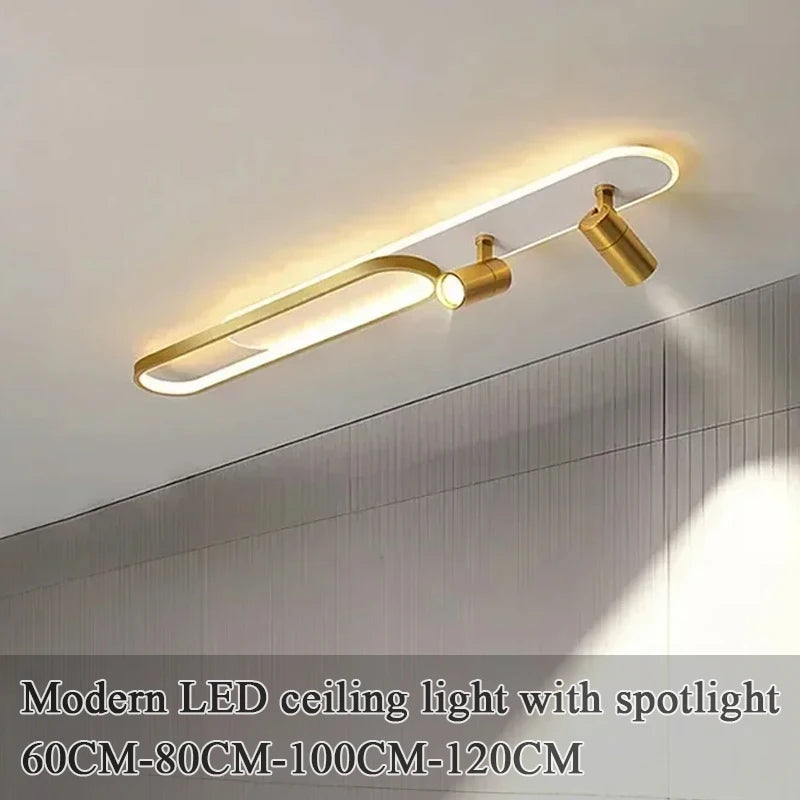 Luces de techo LED modernas con foco, candelabro de pasillo para sala de estar, pasillo, guardarropa, accesorios de iluminación interior para el hogar