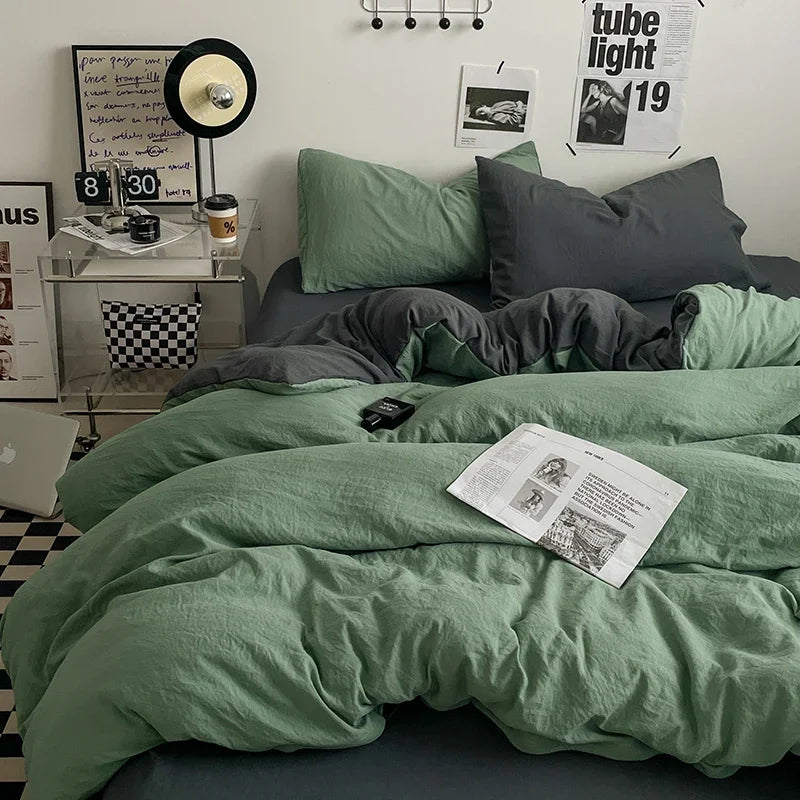 Juegos de edredón de cama, funda nórdica, sábanas con funda de almohada, juego de ropa de cama para cama Queen/King, edredones de cama