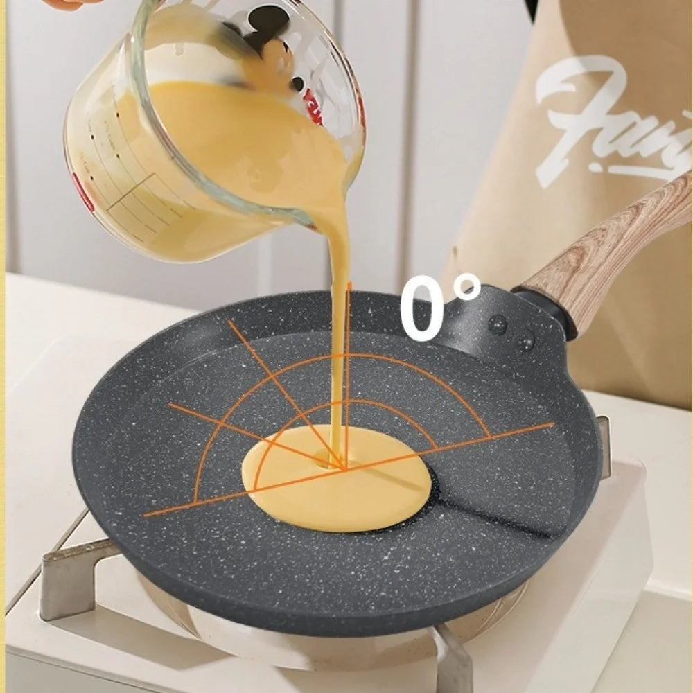 Olla para panqueques japonesa duradera de 6/8/10 pulgadas, sartén antiadherente fácil de limpiar, cocina para desayuno, Cocina de Inducción de Gas