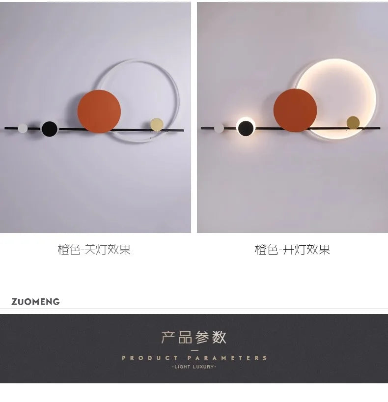 Lámpara LED de pared moderna, ambiente para candelabro de sala de estar, comedor, dormitorio, Hotel, salón, escaleras, pasillo, accesorio de iluminación para decoración del hogar
