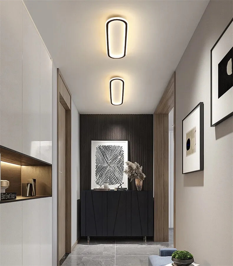 Luces de techo LED modernas, lámpara de pasillo, dormitorio, sala de estar, cocina, luz montada en el techo, guardarropa, pasillo, balcón, vestíbulo, decoración
