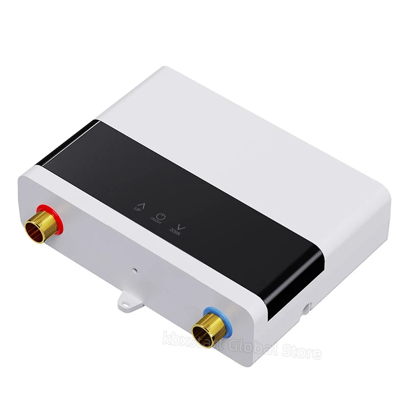 110V/220V Instant Water Heater Bathroom Kitchen Wall Mounted Electric Water Heater Hot Water Shower LCD Temperature Display