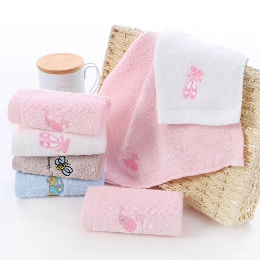 Toalla de baño de algodón para niños y recién nacidos, paño de mano de oso de dibujos animados, suave, pañuelo de baño