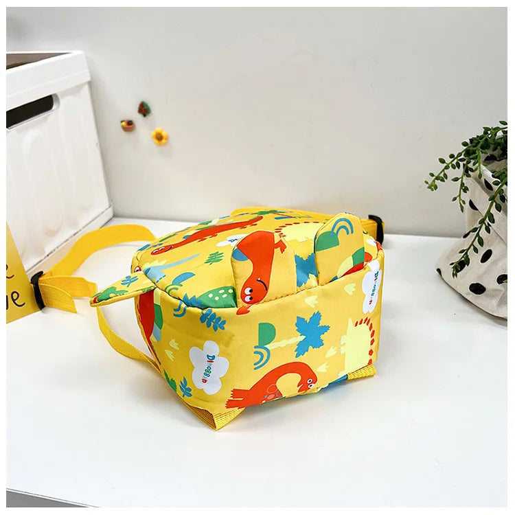 Bolsa bonita para niños, mochilas escolares con dibujos de dinosaurios para niños, mochila de viaje para exteriores preescolar para guardería, antipérdida