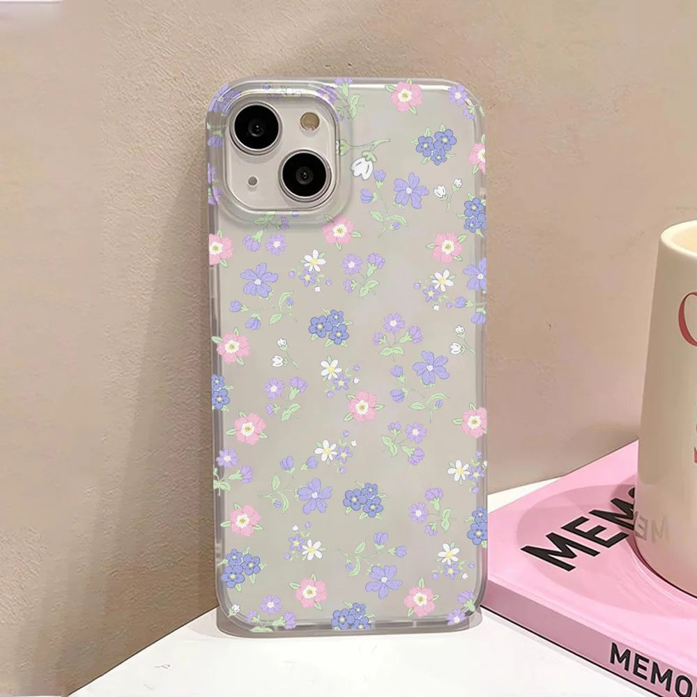Funda mate de flores para iPhone 17, Fundas para iPhone 17 Air 16 Pro Max 12 14 11 13 15 Fundas, funda suave a prueba de golpes, parachoques de teléfono de leopardo