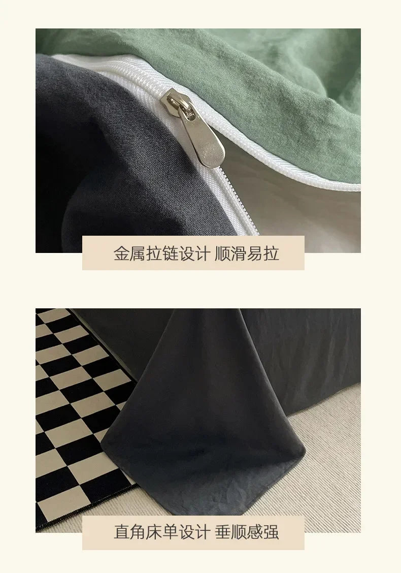 Juegos de edredón de cama, funda nórdica, sábanas con funda de almohada, juego de ropa de cama para cama Queen/King, edredones de cama