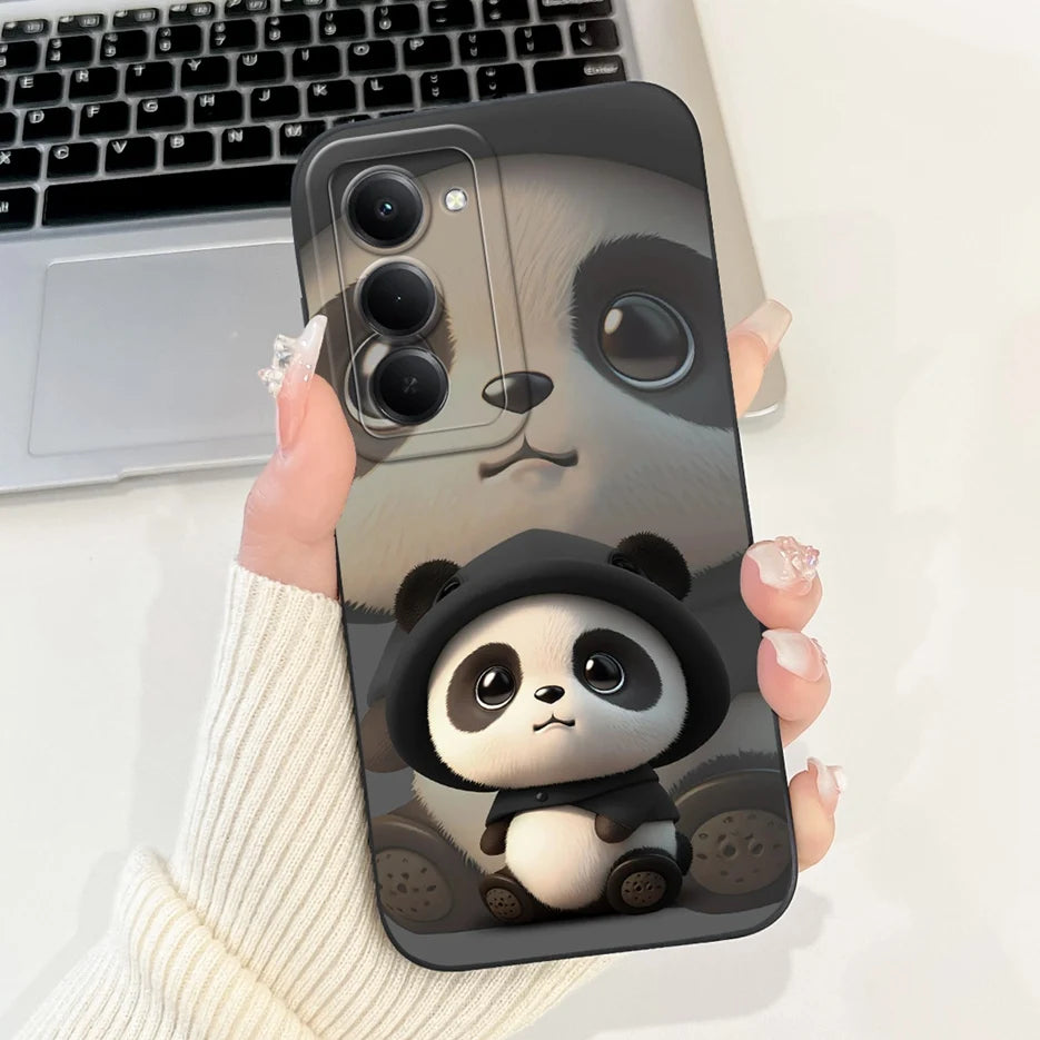 Para Xiaomi Redmi 15 4G 5G funda bonita Panda conejo funda de dibujos animados a prueba de golpes funda de teléfono para Xiaomi Redmi 15 5G Redmi15 4G bolsas suaves
