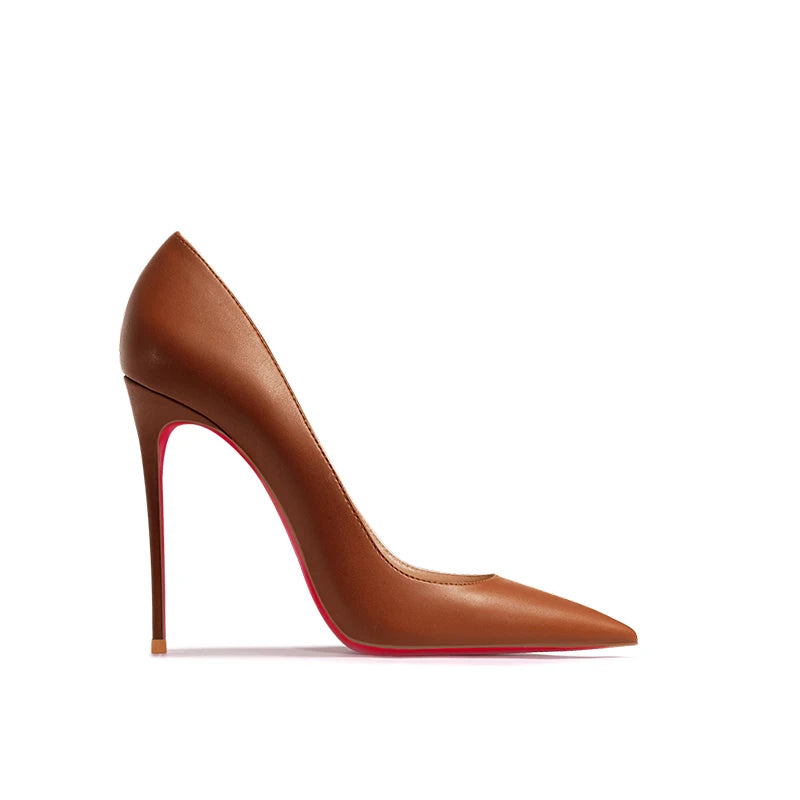 Nuevos Zapatos de Tacón Alto Puntiagudos de Boca Poco Profunda con Tacones Finos, Zapatos Individuales Blancos Mate de Moda para el Trabajo, Suela Blanda, Talla Única